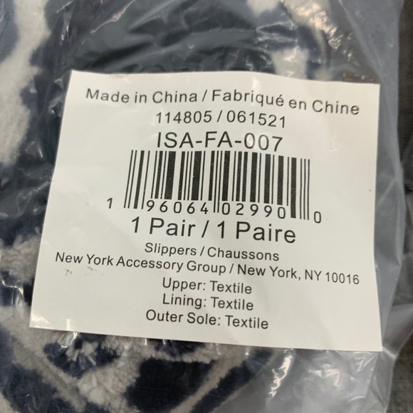 (2) New Pairs of Isaac Mizrahi‎ New York Cozy Soft Slippers Leopard Medium Black - Picture 2 of 12